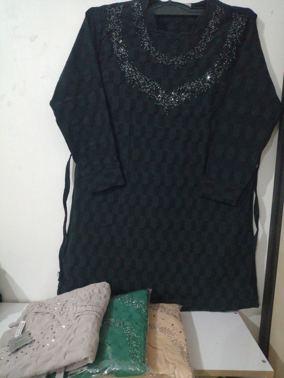 مانتو ژاکارد زنانه بدون ابرفت