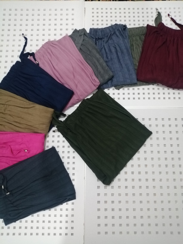 شلوار بگ پلیسه نخی