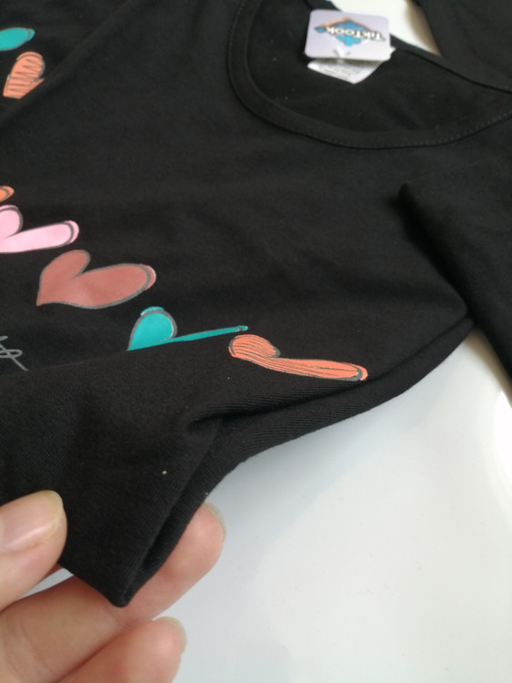 تیشرت قلبی دخترانه