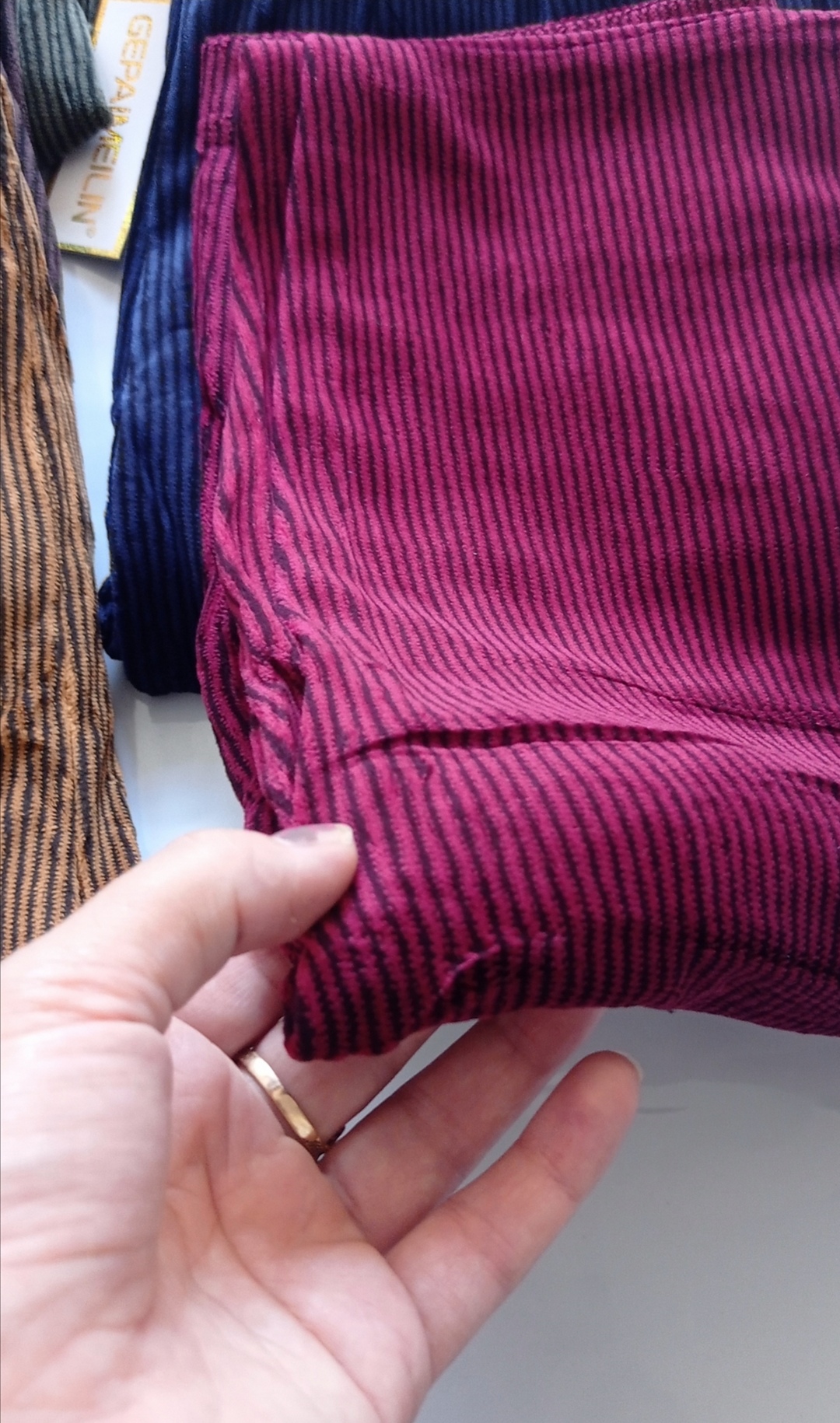 شلوار مخمل کبریتی وارداتی