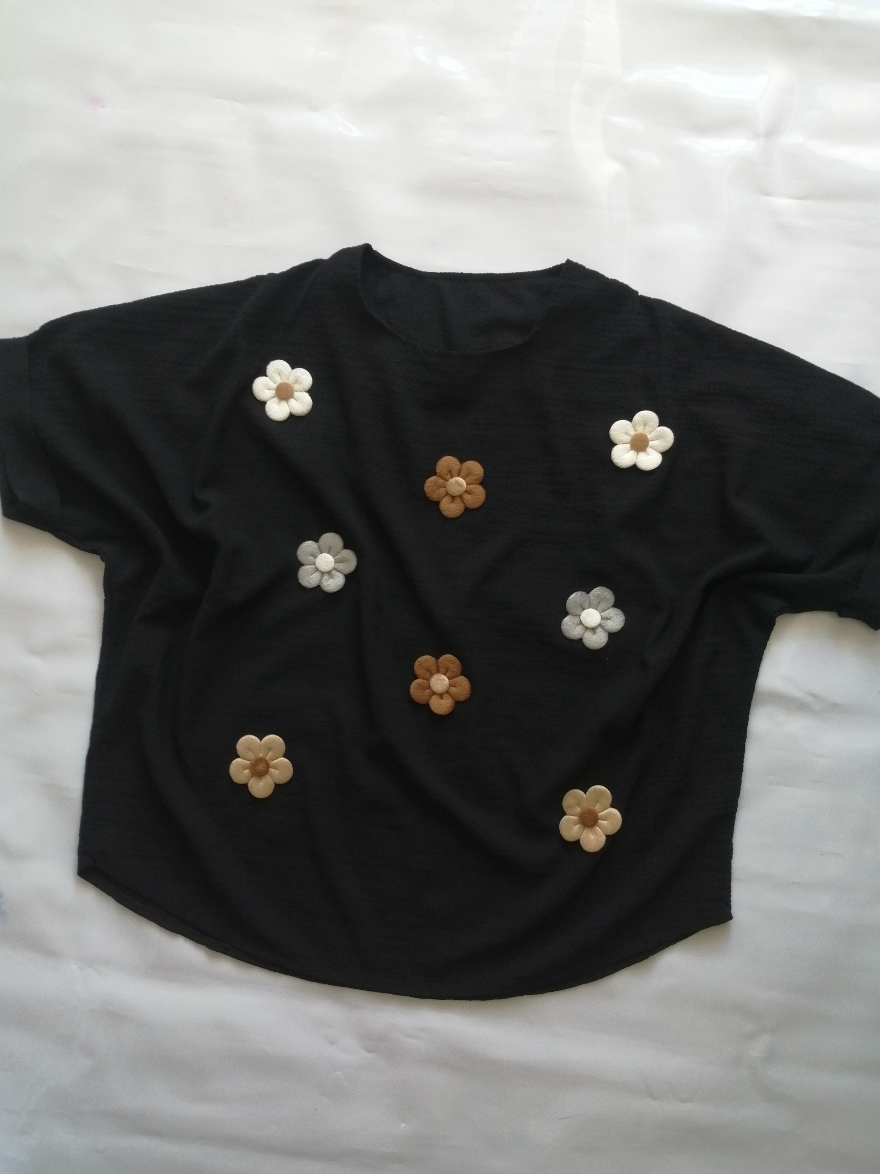 کراپ دخترانه گل گلی