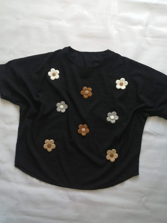 کراپ دخترانه گل گلی