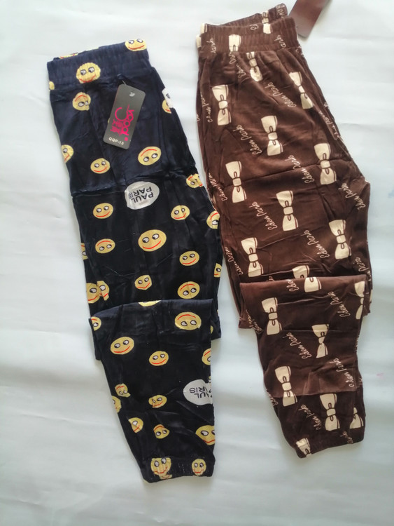 شلوار مخمل گرم بالا