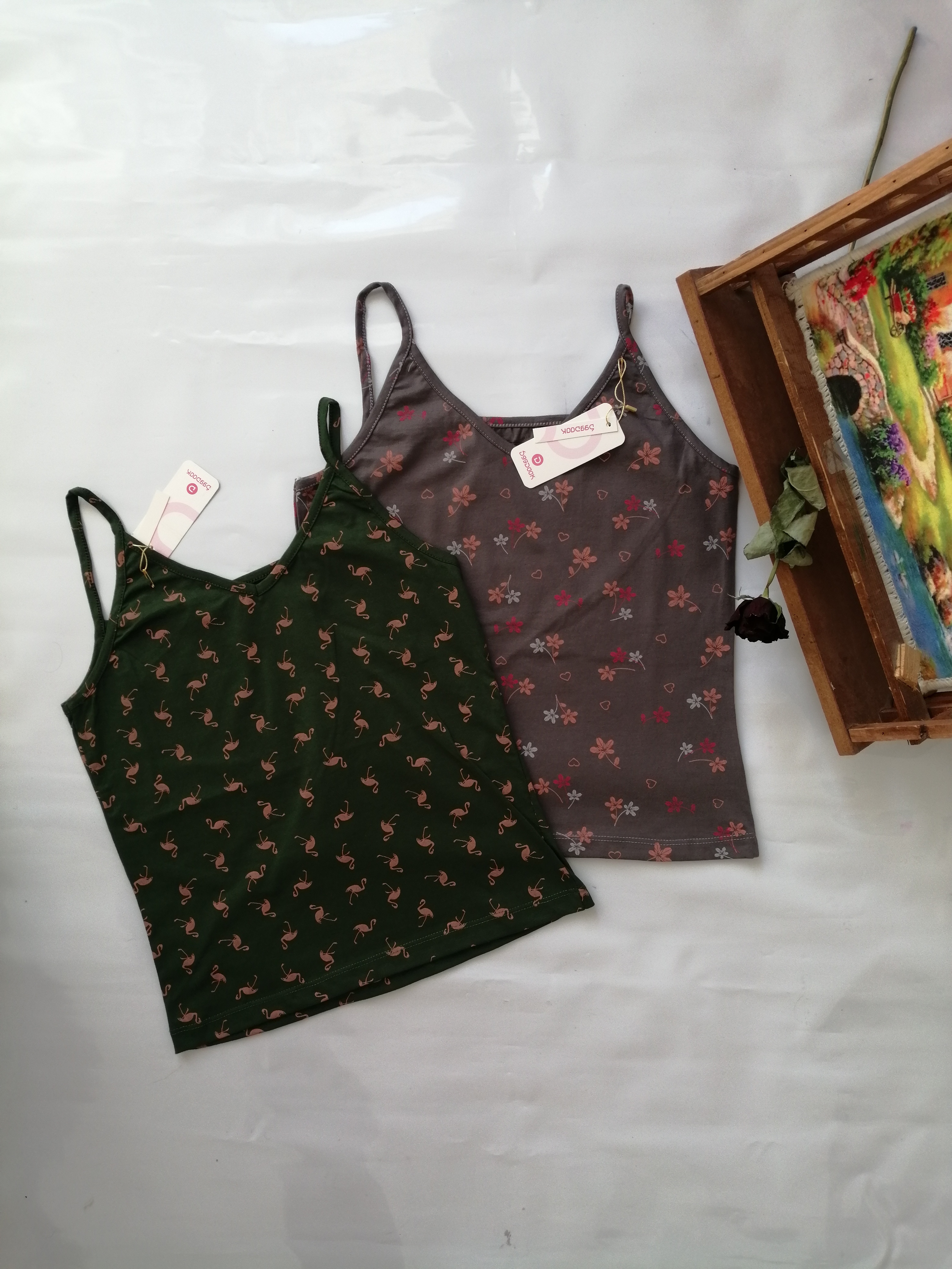 تاپ زنانه بندی نخی