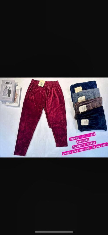 شلوار مخمل داخل خز