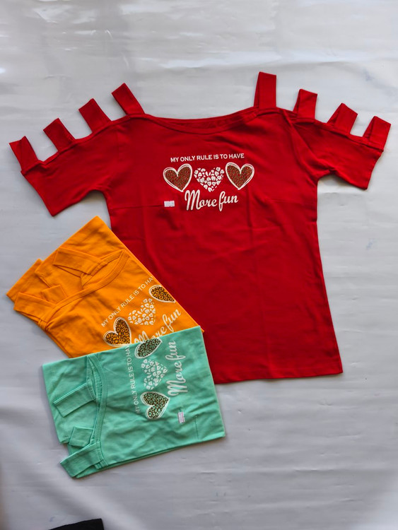 تیشرت نخی زنانه مدل دار