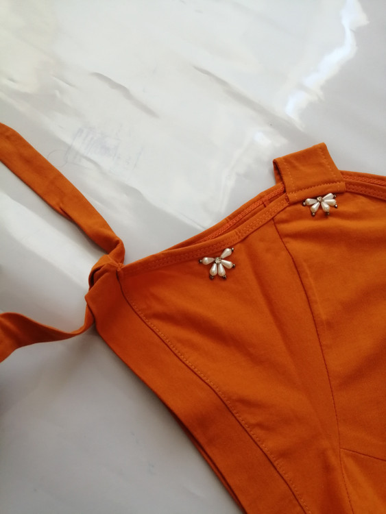 تیشرت نخی استین گره ای