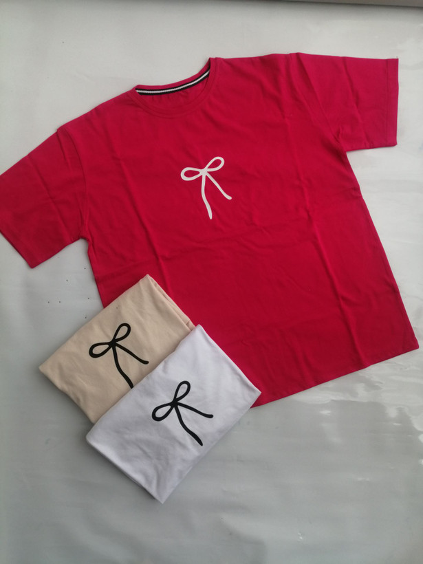 تیشرت باکسی طرح پاپیون