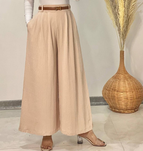 دامن شلواری زنانه جنس بسکویتی در سایز بندی