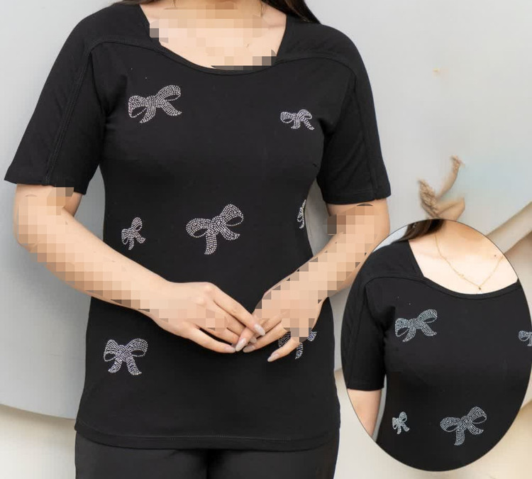 تیشرت سوپر نخ پنبه طرح دار