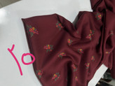 پارچه نخی کودری گل دار گرم بالا قواره سه متری
