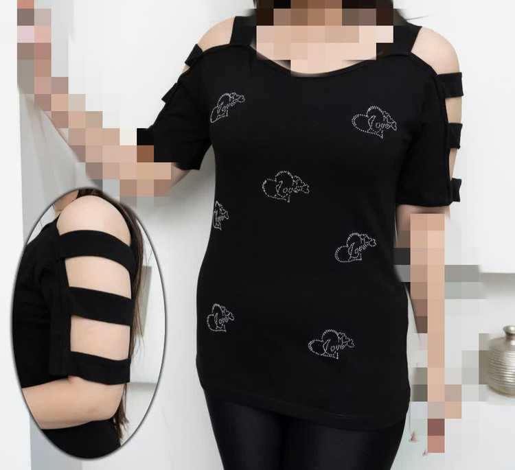 تیشرت استین پله ای