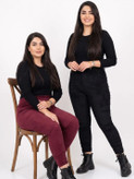 شلوارمخمل زنانه مدل کبریتی اعلا وارداتی قواره بزرگ